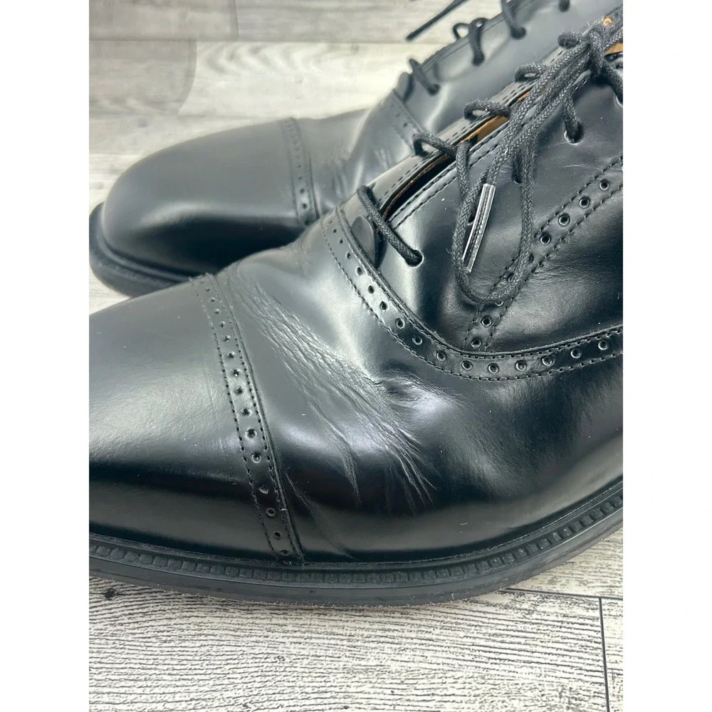 Rockport‎ Men APM11411 Black Leather Cap Toe Oxford Dress Shoes Size 9.5 W